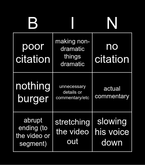 INTERNET ANARCHIST BINGO Card