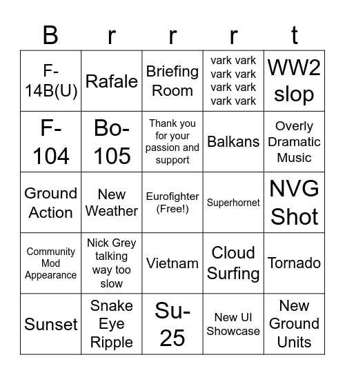 2026 and beyond Bingo Card