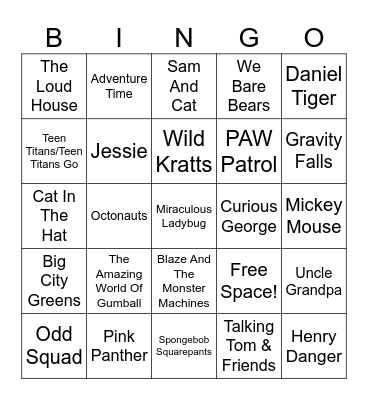 Kid Shows Bingo Card