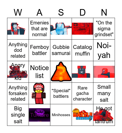 Tbb fandom Bingo Card
