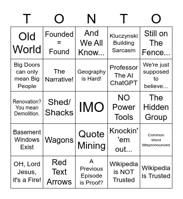 MLB DumBingo Card