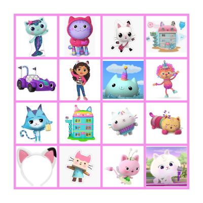 Bingo kaarten Gabby's poppenhuis Bingo Card