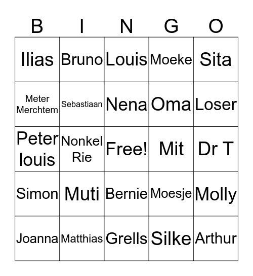 KerstBingo Card