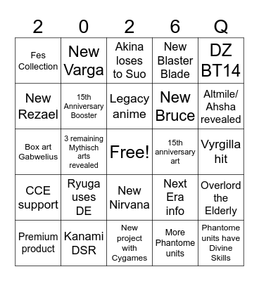 VG 15th 2026.1 Bingo Card