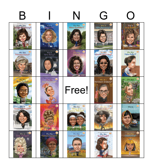 Women's History Month Bingo Card