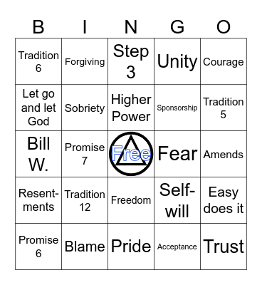 District 9 Bingo Card