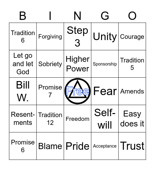 District 9 Bingo Card