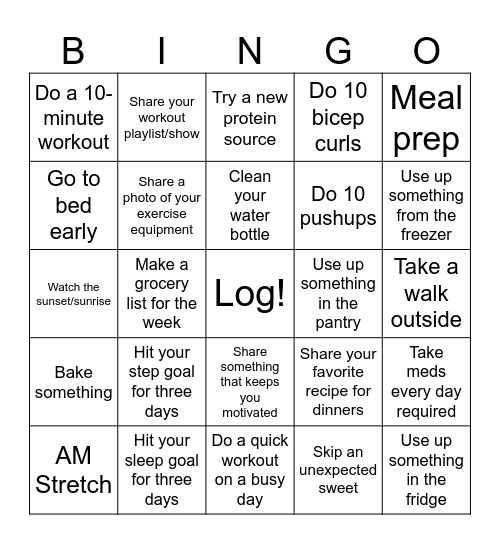 Hockey - Week 2 Bingo Card