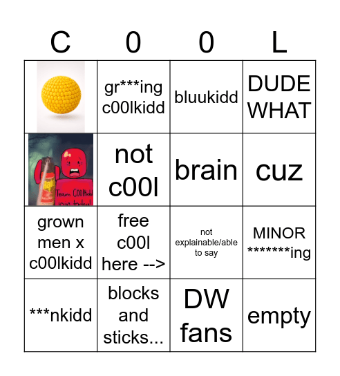 C00lkidd tik of toks Bingo Card