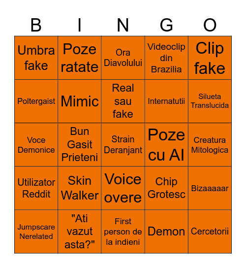 Bingo Paul Dadrian 2026 Bingo Card