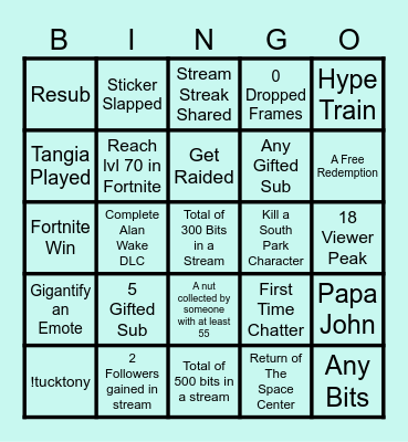 JANUARY Bingo Card