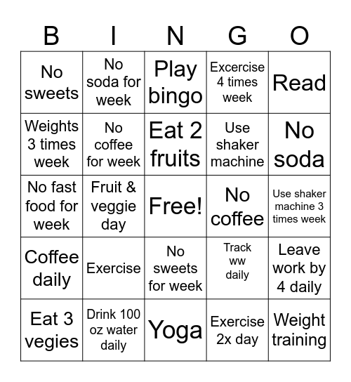 January 2026 Bingo Card