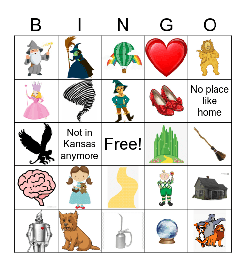 Oz Bingo Card