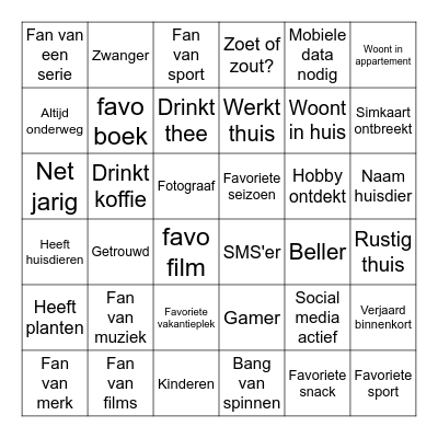 tele-bingo Card