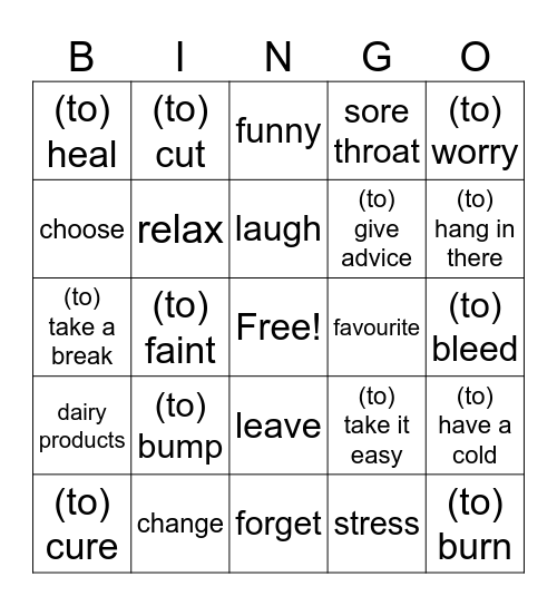 2BK Chapter 2 Bingo Card