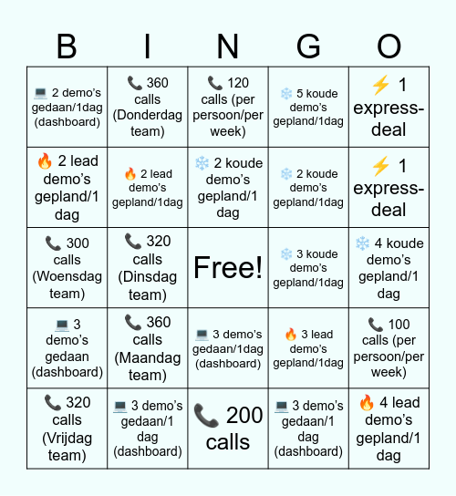 BINGO CHALLENGE Bingo Card