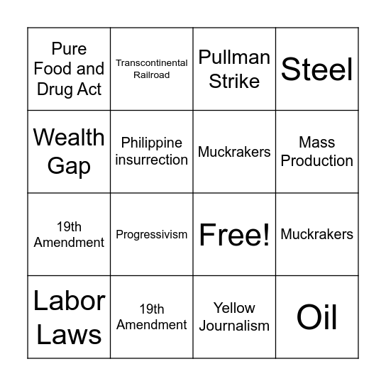 Unit 5-6 Bingo Card