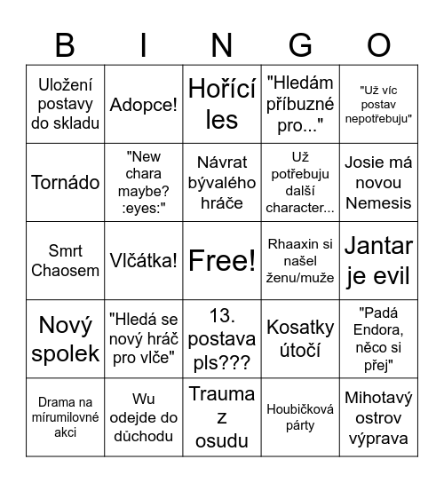 Mois gris 2026 Bingo Card