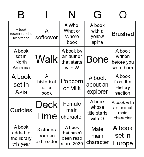 Olivier's Best Day Bingo Card