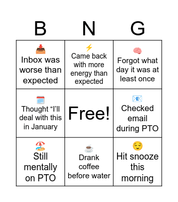 HR Bingo Card