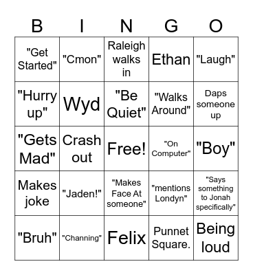 Mrs Clark Bingo Card