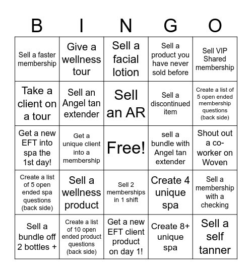 STC BINGO 1/12/26-1/18/26 Bingo Card