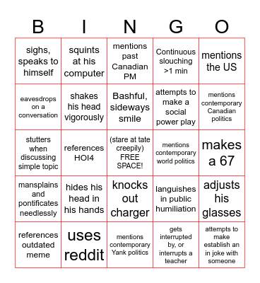 Wyllian Bingo! Bingo Card