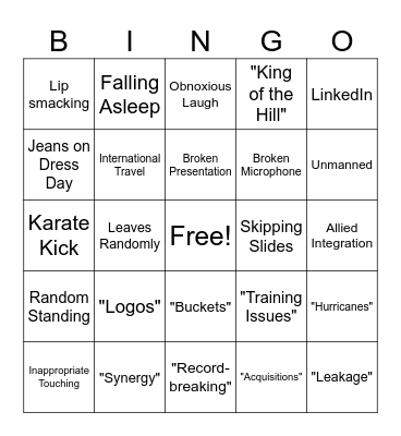 2026 Bingo Card