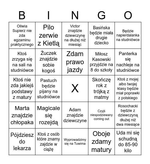 BINGO NA 2026 Bingo Card