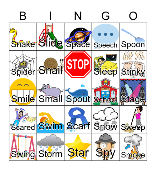 s-blends Bingo Card