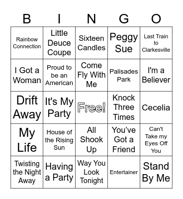 Summit- Scotty Singalong Bingo #2 (pink) Bingo Card
