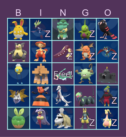 2026 Shiny Bingo Card Bingo Card
