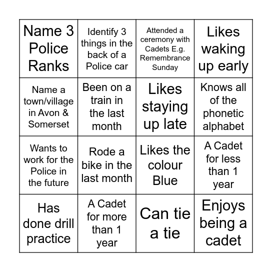 Bingo Bingo Bingo Card