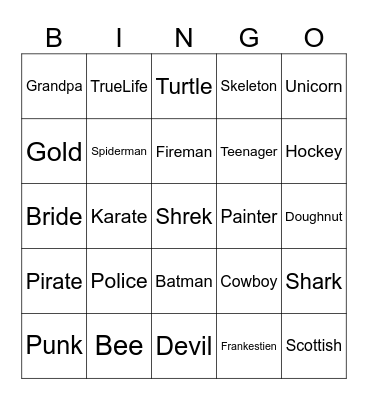 Rubber Ducky Bingo Card