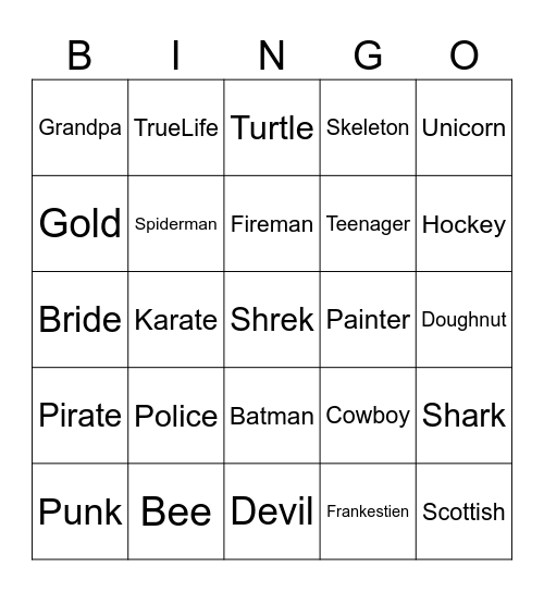 Rubber Ducky Bingo Card