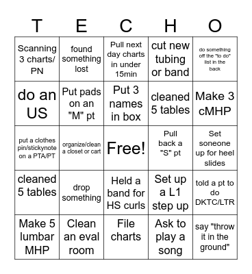 Tech BINGO Card