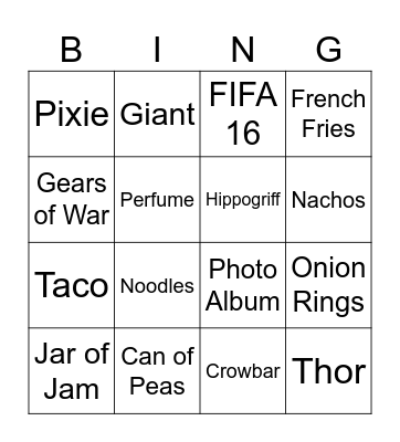 Infinite Craft Bingo Card