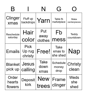 Ttttf Bingo Card