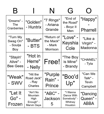 Bingo Beats Bingo Card