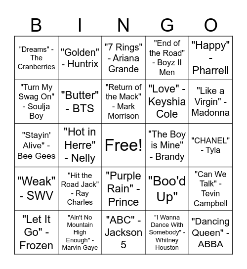 Bingo Beats Bingo Card