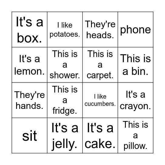 Bingo Revision Bingo Card
