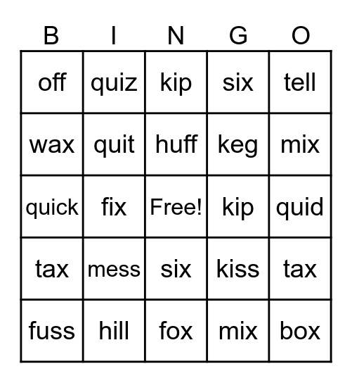 Step 1.1 L37-39 Bingo Card