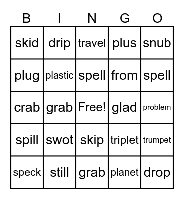 Step 1.4 L 65-67 Bingo Card