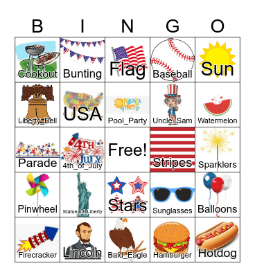 Read, White, and Blue-Celebrating 250 Chapters of America Bingo Card