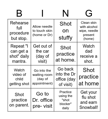 You can be shared and do it anyway! Bingo Card