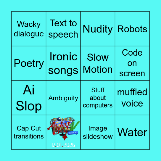 GOING AWAY.TV LOCKED IN BINGO Card