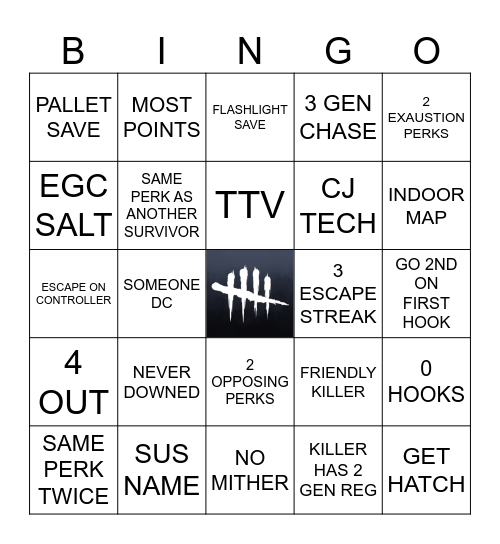 CHAOS SHUFFLE BINGO Card