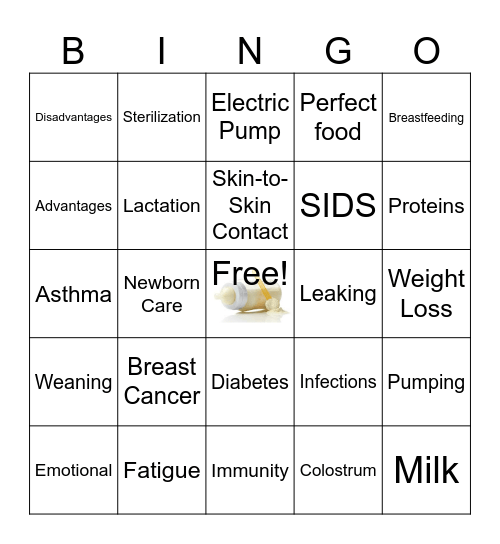 Babys Gotta Eat  Bingo Card