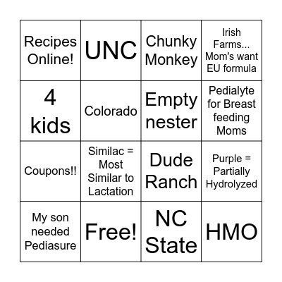 Kelly Bradshaw BINGO Card