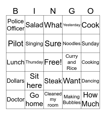 Grade 4 Review Bingo Card